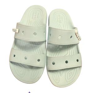 Crocs Classic Sandals Womens Sz. 9 Mens Sz. 7 Lt. Green Unisex